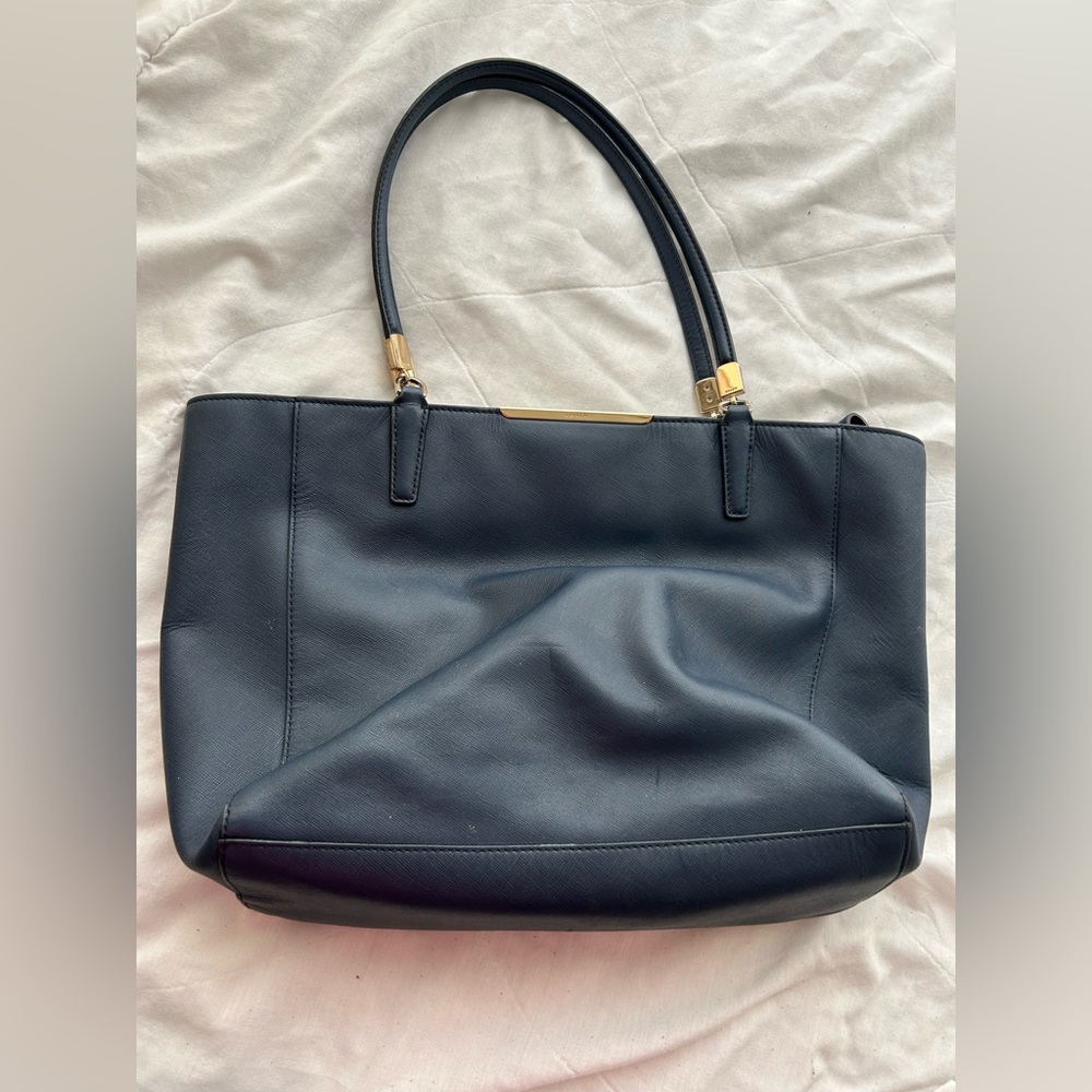 Coach Elegant Navy Blue Women's Handbag